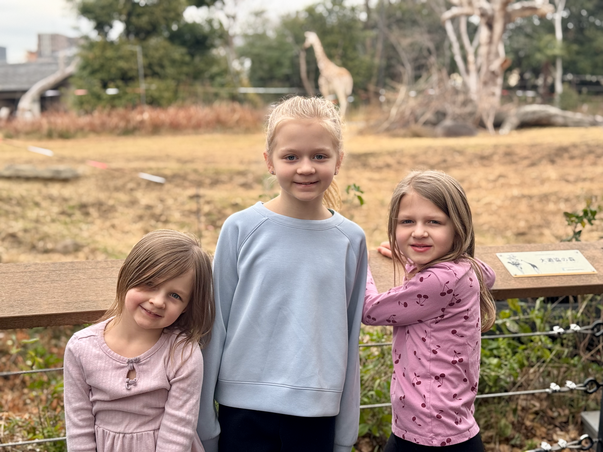 Lily, Cora and Harper at Tennoji Zoo Osaka Japan February 2026