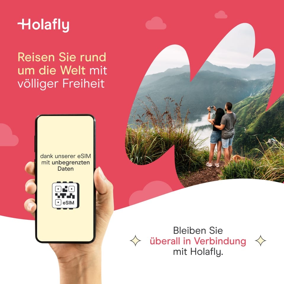 Holafly Rabattcode Juli 2025 – Spare 5% auf alle eSIMs mit Code ADAMANDLINDS hero image